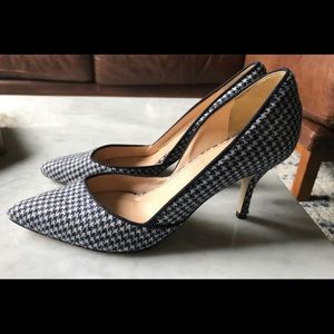 J. Crew Houndstooth Kitten Heels